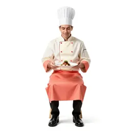 Chef plating a dish