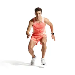Long-distance runner mid-stride