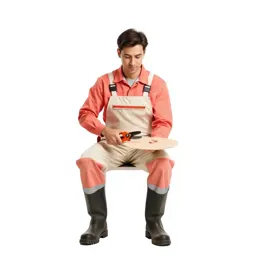 Vineyard worker with secateurs