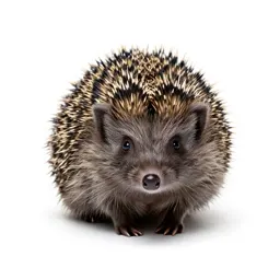 Hedgehog curled up