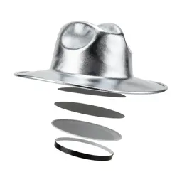 Wide-brim felt hat