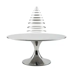 Round pedestal dining table