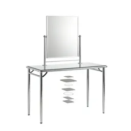 Vanity table with a mirror