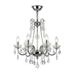 Chandelier with glass drops