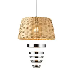 Rattan pendant shade