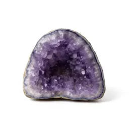 Amethyst geode half