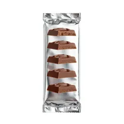 Chocolate bar in foil