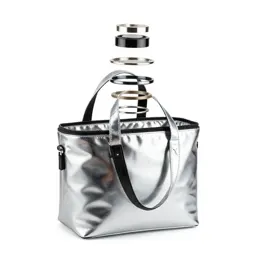Cooler tote with a zip