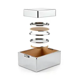 Hinged wooden gift box