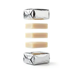Soap bar in paper wrap