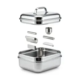 Stacked bento tiffin carrier