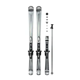 Pair of skis with poles