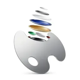 Artist palette with paint