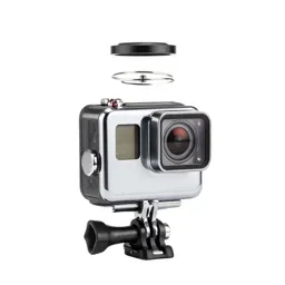 Action camera in a housing