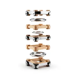 Wooden train track piece