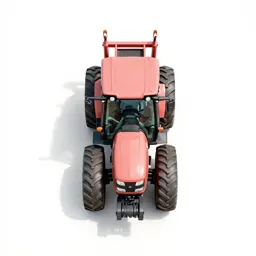 Tractor with a loader