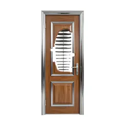 Carved wooden door