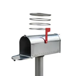 Mailbox on a post