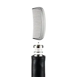 Comb in a leather sleeve