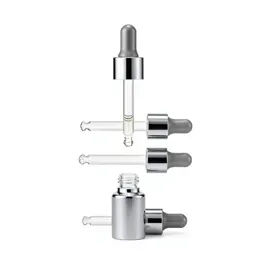 Set of glass dropper serums