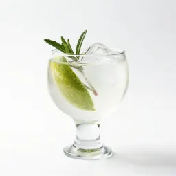 Gin and tonic with botanicals