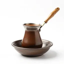 Turkish coffee in a cezve