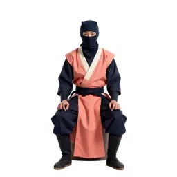 Ninja in dark cloth