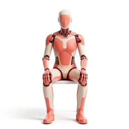Bio-hacker with glowing implants