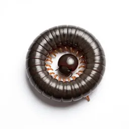 Millipede coiled