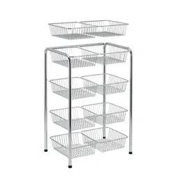 Changing table with baskets