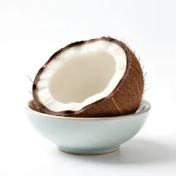 Coconut cracked open