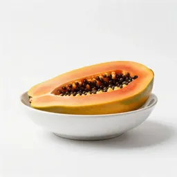 Papaya halved