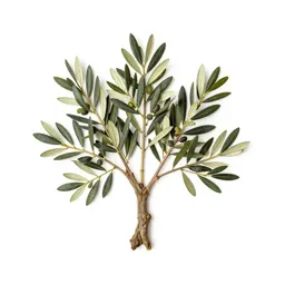 Olive tree with a gnarled trunk
