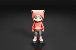Toy figure of a cat