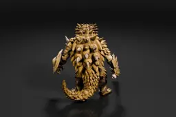 Miniature model of a creature