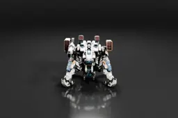 Futuristic robot-like figure