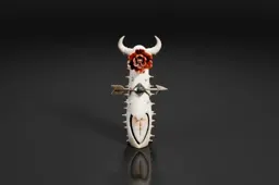 Decorative object with a black background