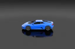 Blue sports car