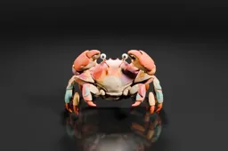 Photograph of a small crab figurine
