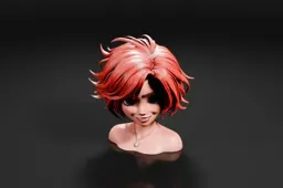 Bust of a woman's head