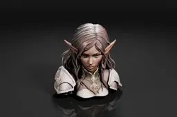 Bust of a female elf