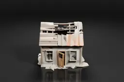 Small, miniature model of a house