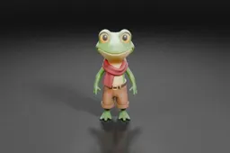 Cartoon frog