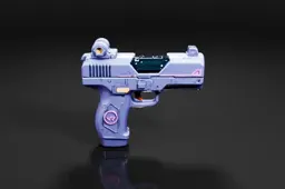Futuristic-looking gun