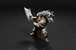 Miniature figurine of a warrior