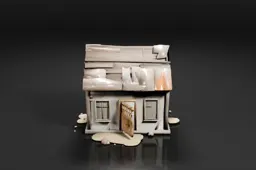 Small, abandoned house