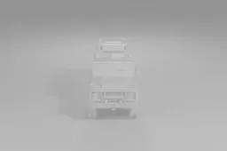 Black and white photograph of a toy car