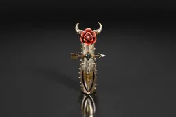 Close-up of a pendant or brooch