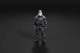 Soldier in full combat gear