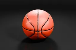 Close-up of a basketball